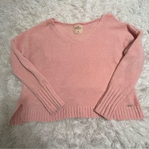 Hollister CA juniors chenille oversized sweater, size M